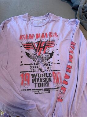 Van Halen Lavender Long Sleeve Tour Tee